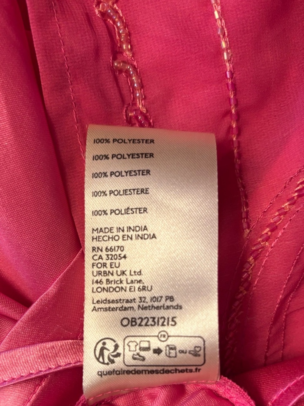 NWT! Free People Pink Embroidered Sequin Tie-Waist Mini Skort - Picture 11 of 12